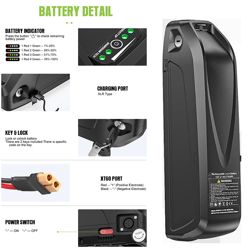 Electric Bicycle Battery 72V 30Ah - Batteria per ebike 72V 3000W 60Ah,
