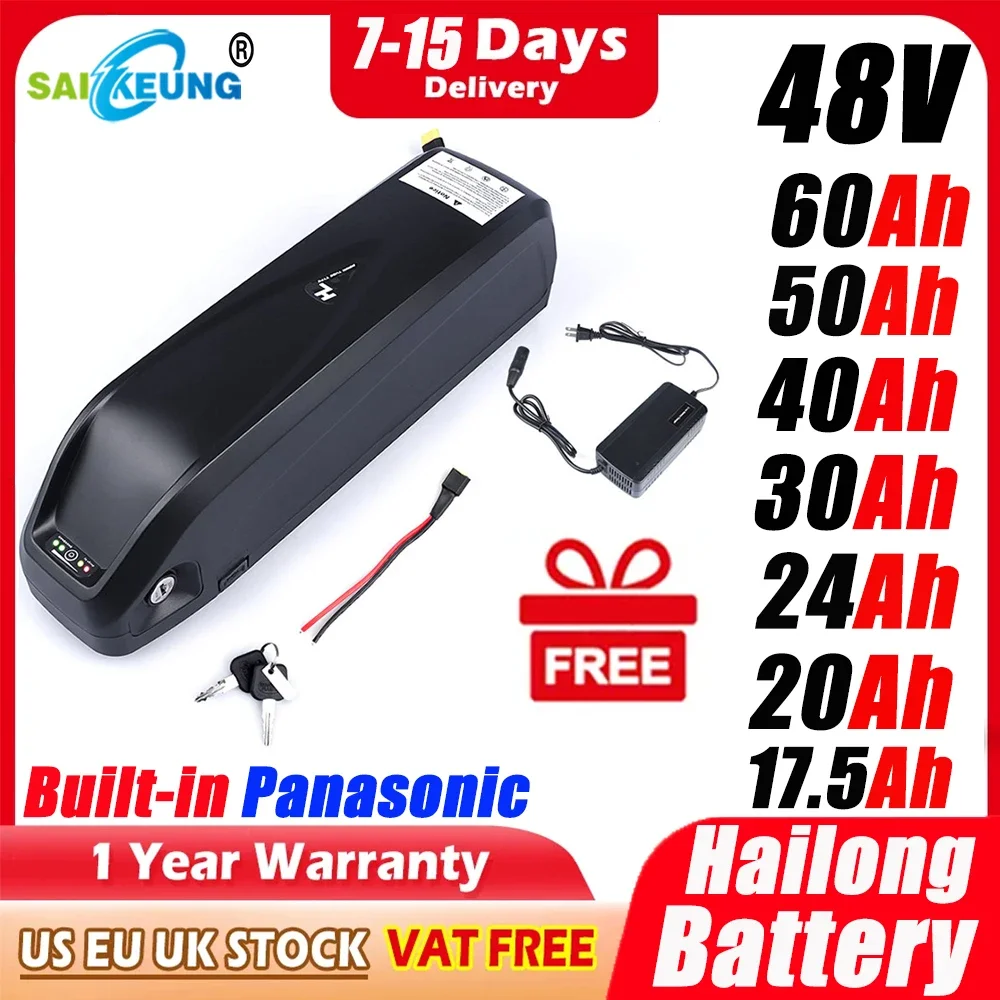 Ebike Battery 48V 20Ah Hailong - Batteria Ebike originale 48V 52V 20AH