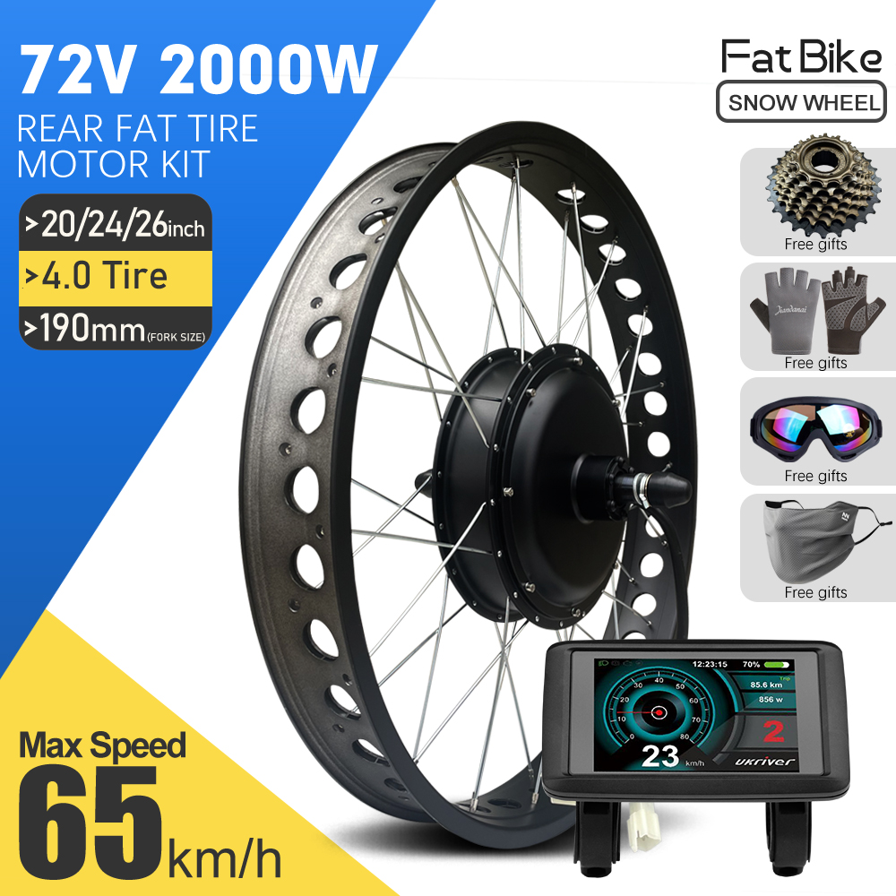 Fat Tire Ebike Conversion Kit 2000W - Kit di conversione e-bike 72V 2000W