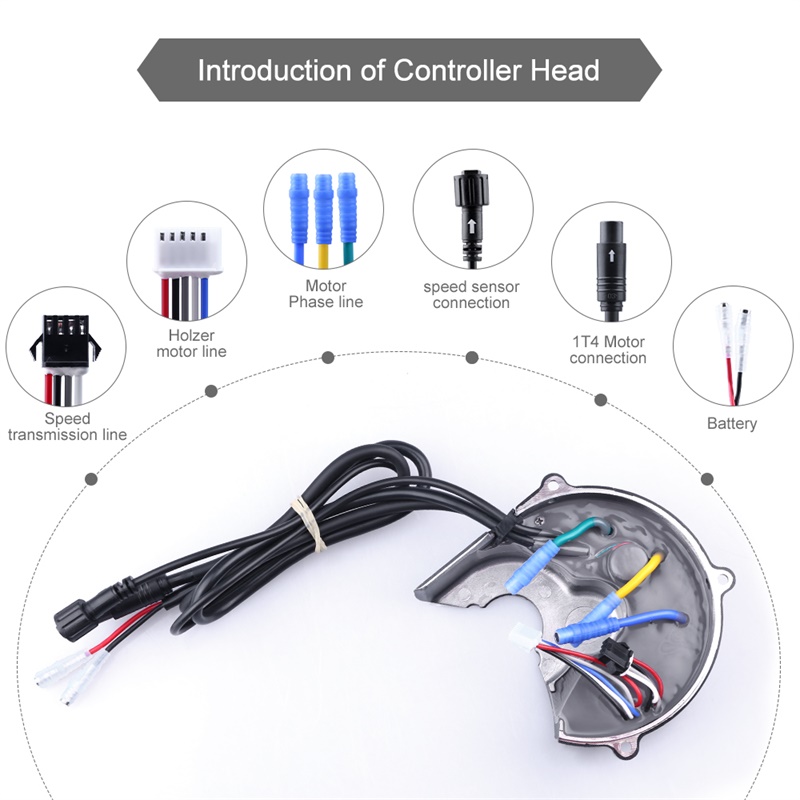 Bafang Bbs02B 48V 750W Mid Drive Kit - Controller di ricambio per motore centrale