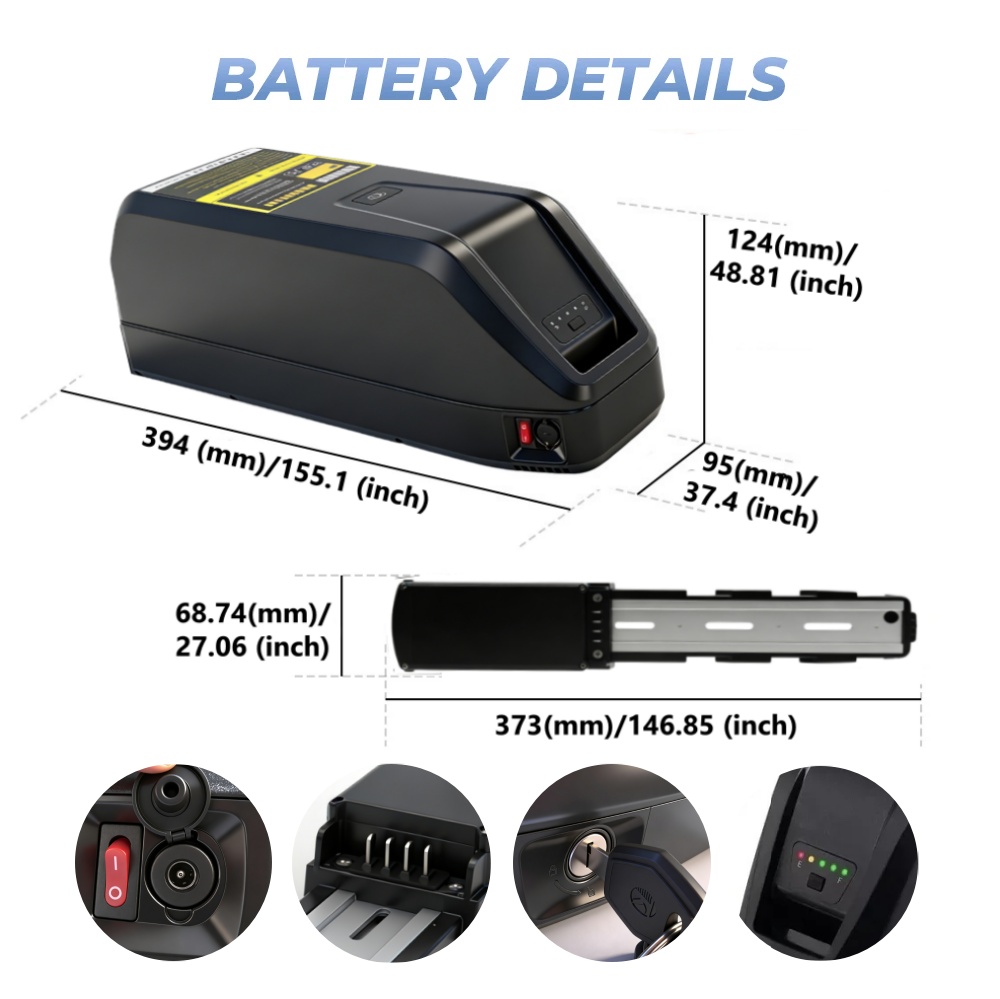 Batteria al Litio 36V 48V Aggi - Ebike Battery 48V 20Ah Hailong recensione e prezzo