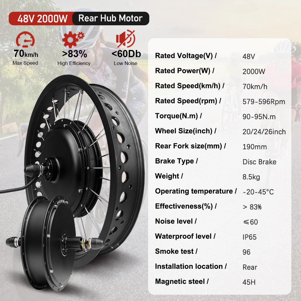 Kit motore elettrico per bici  - 72V 5000W Hub Motor Kit recensione e prezzo
