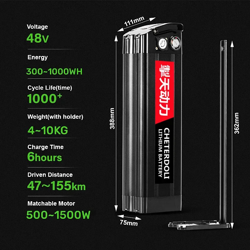 Batteria al litio ricaricabile - Ebike Battery 48V 20Ah Hailong recensione e prezzo