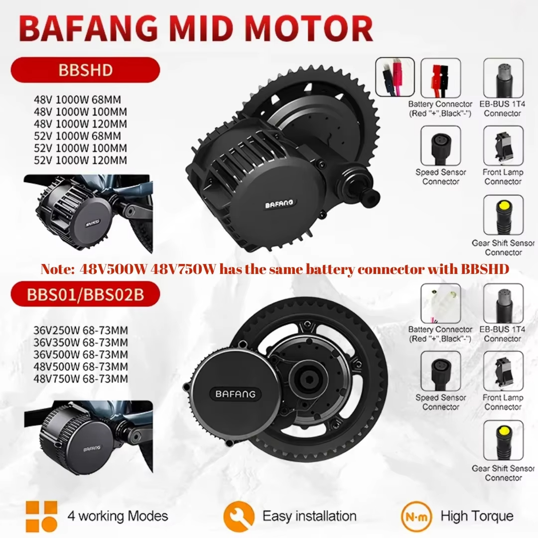 Kit di conversione per bici el - Mid Drive Motor Kit 52V 1000W recensione e prezzo